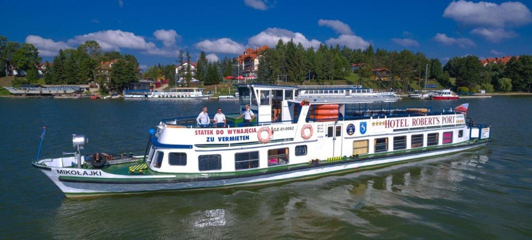 Domek Na Wodzie - Houseboat -Sauna, Taras Na Dachu, Dwie Sypialnie Mikołajki Esterno foto